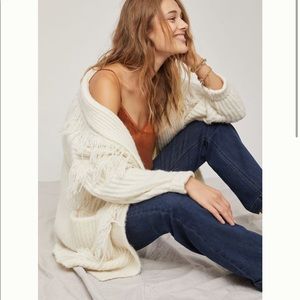 *sold out* Anthropologie Amanza Fringed Cardigan
